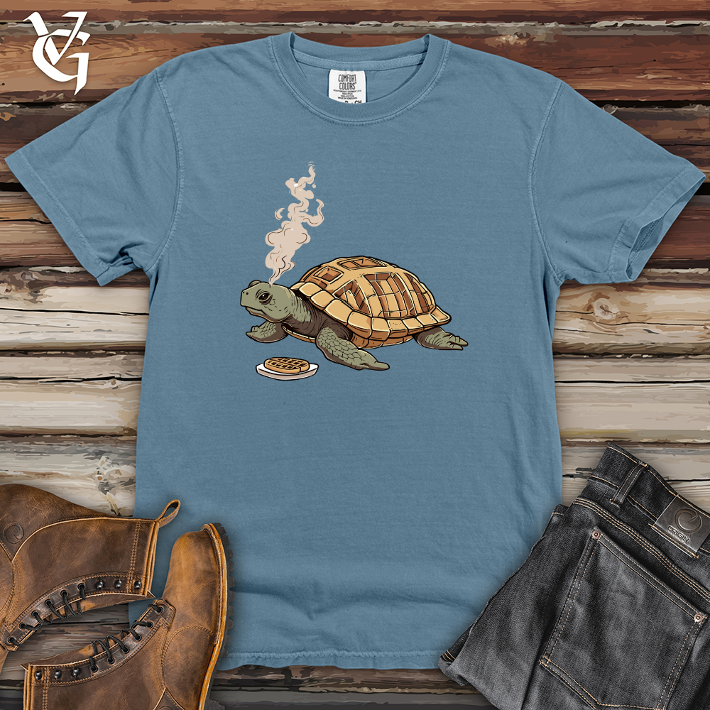 Viking Goods Turtle Waffle Breakfast Heavy Cotton Comfort Colors Tee Blue Jean / L