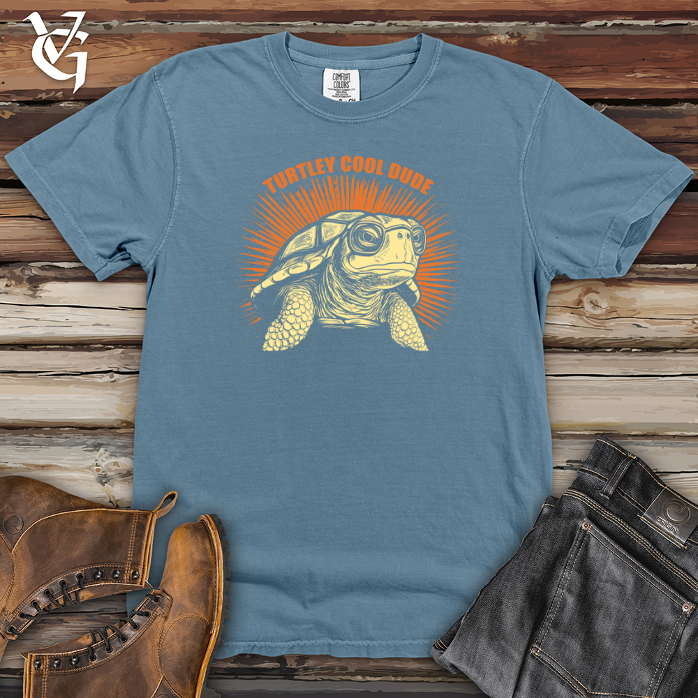 Viking Goods Turtley Cool Dude Heavy Cotton Comfort Colors Tee Blue Jean / L