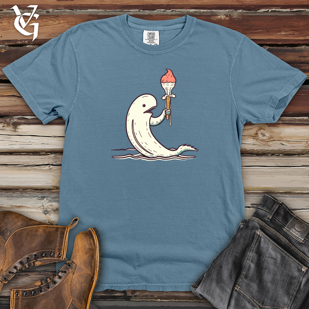 Viking Goods Tusked Treat Teeter Heavy Cotton Comfort Colors Tee Blue Jean / L