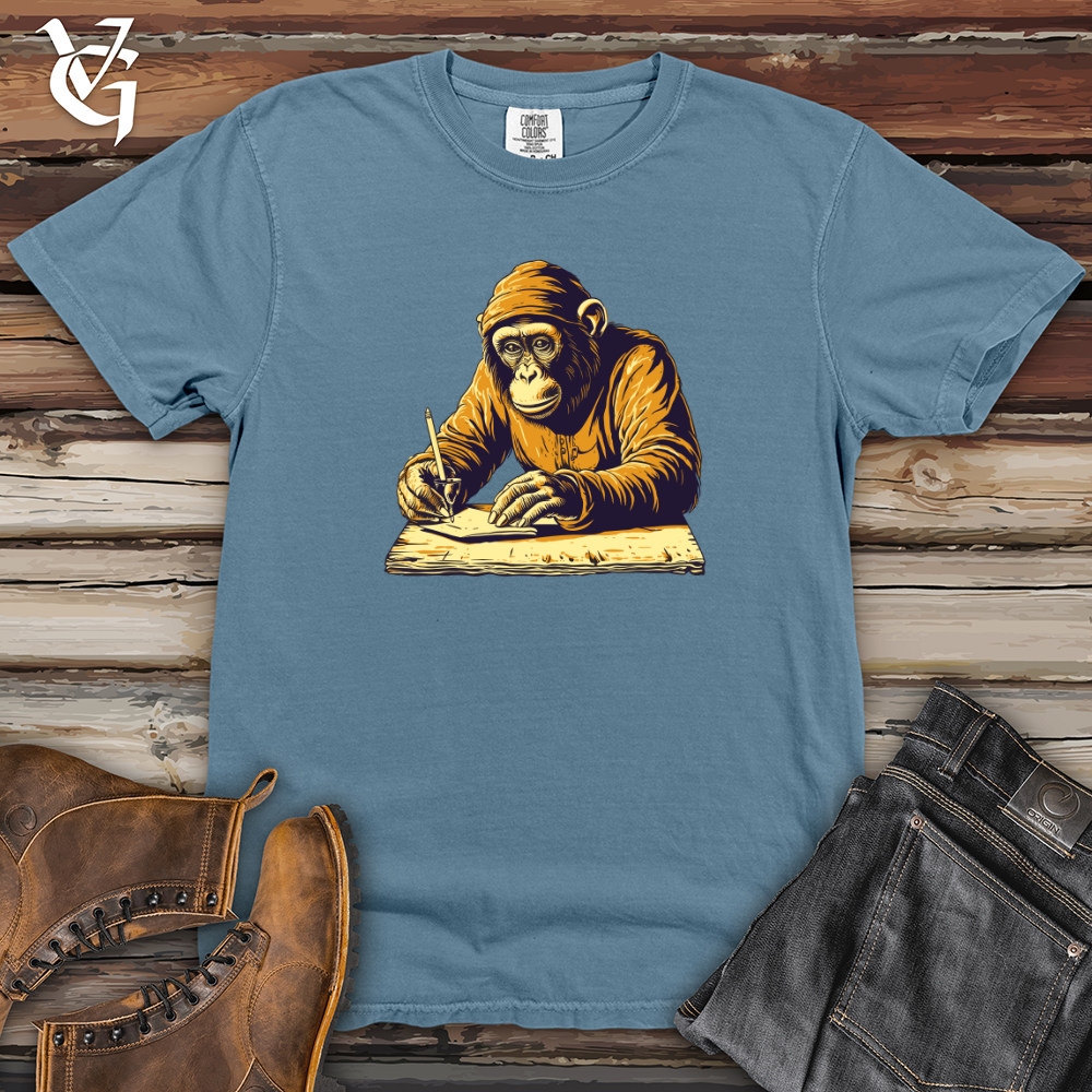 Viking Goods Vintage Corresponding Monkey Heavy Cotton Comfort Colors Tee Blue Jean / L