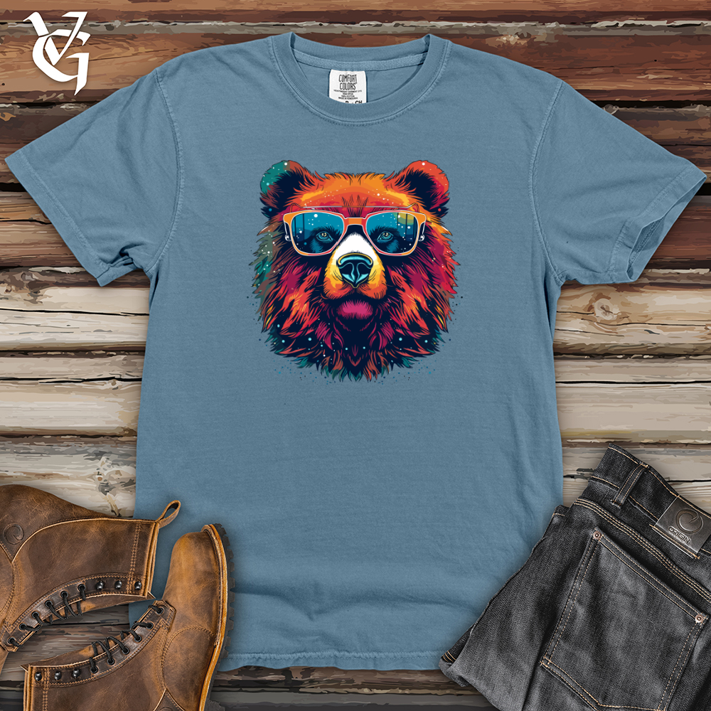 Viking Goods Vintage Cosmic Shades Bear Heavy Cotton Comfort Colors Tee Blue Jean / L