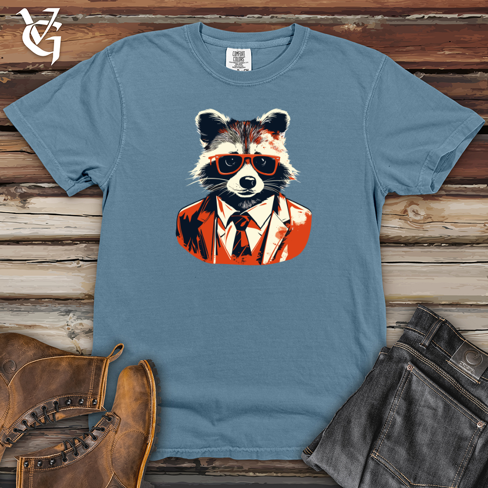 Viking Goods Vintage Dapper Raccoon Heavy Cotton Comfort Colors Tee Blue Jean / L