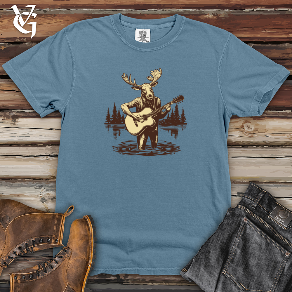 Viking Goods Vintage Moose Jam Heavy Cotton Comfort Colors Tee Blue Jean / L