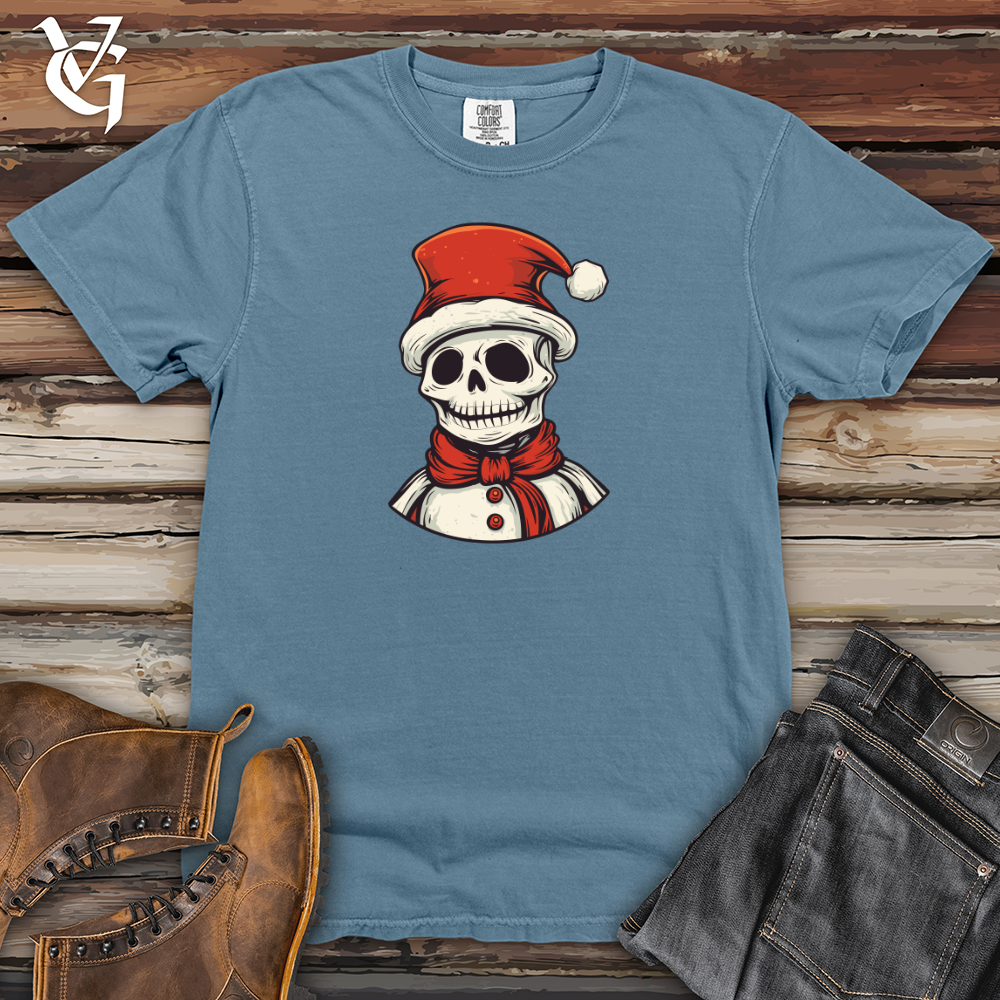 Viking Goods Vintage Santa Snowman Heavy Cotton Comfort Colors Tee Blue Jean / L