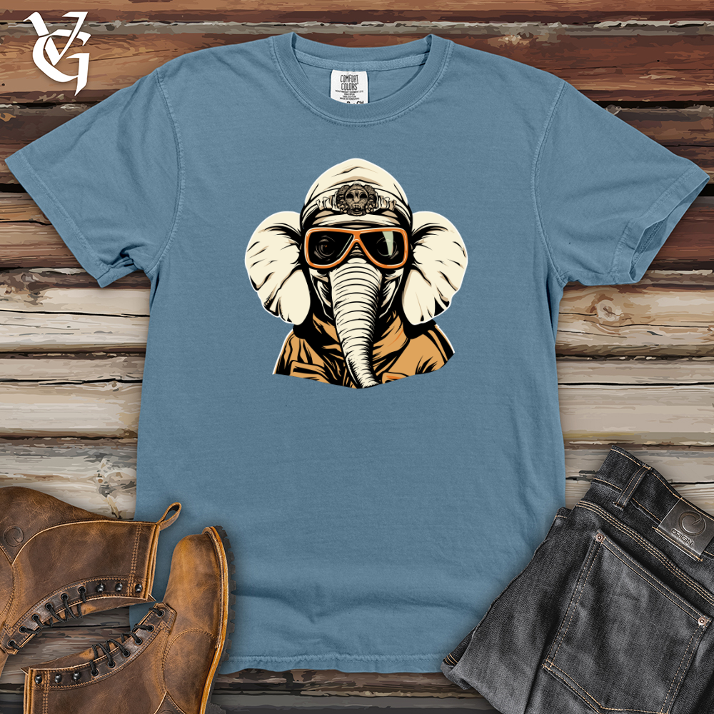 Viking Goods Vintage Ski Masked Elephant Heavy Cotton Comfort Colors Tee Blue Jean / L