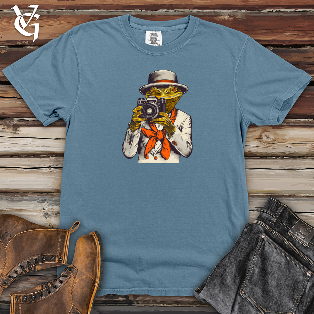 Viking Goods Vintage Snapshots Lizard Heavy Cotton Comfort Colors Tee Black / L