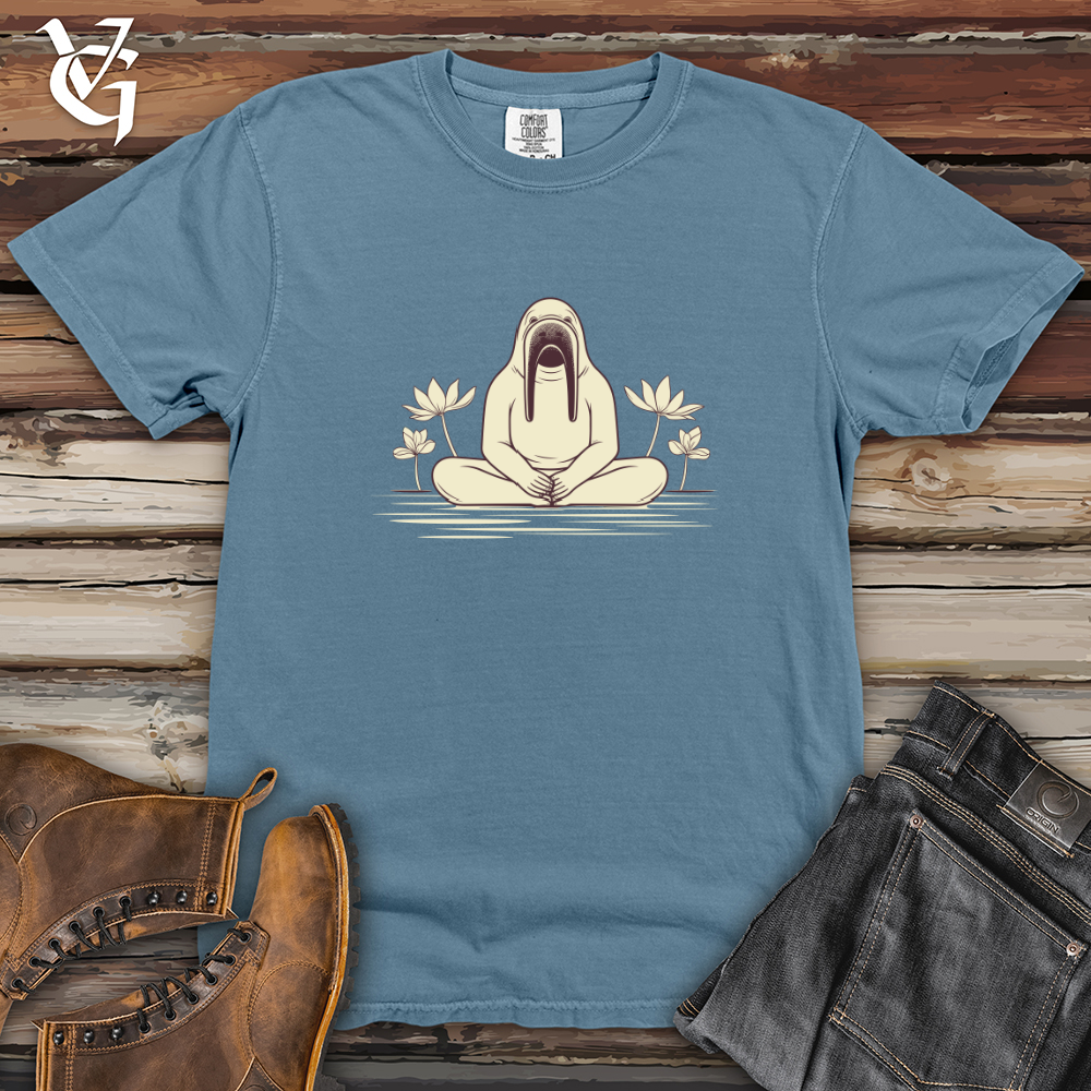 Viking Goods Walrus Zen Master Heavy Cotton Comfort Colors Tee Blue Jean / L