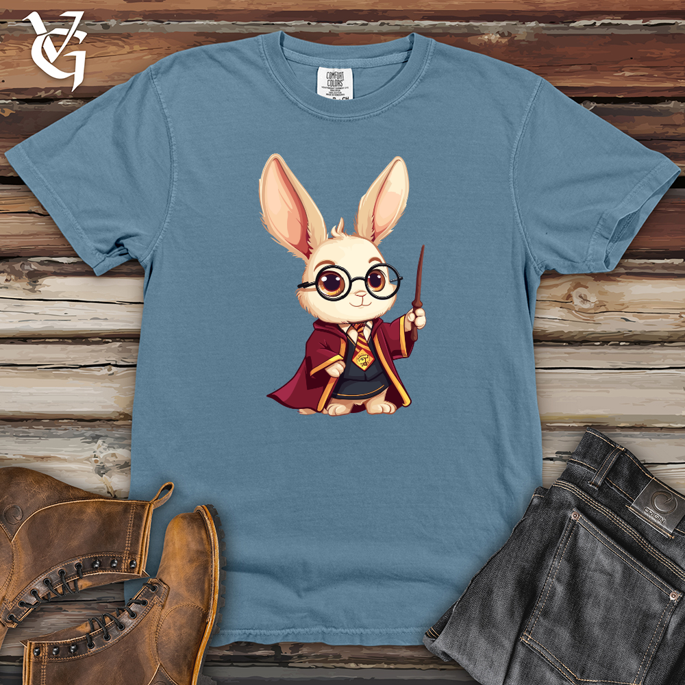 Viking Goods Wizard Bunny Charm Heavy Cotton Comfort Colors Tee Blue Jean / L