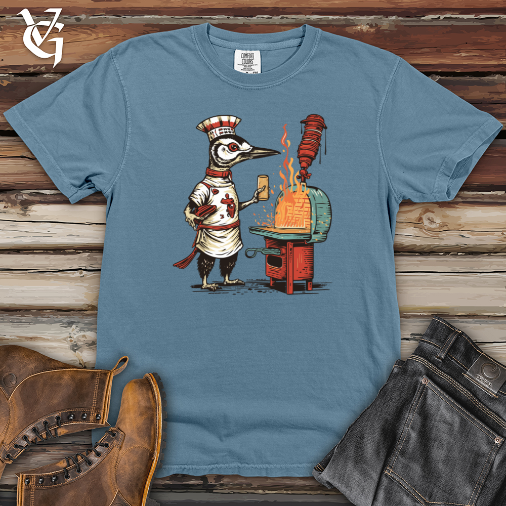 Viking Goods Woodpecker Grill Master Heavy Cotton Comfort Colors Tee Blue Jean / L