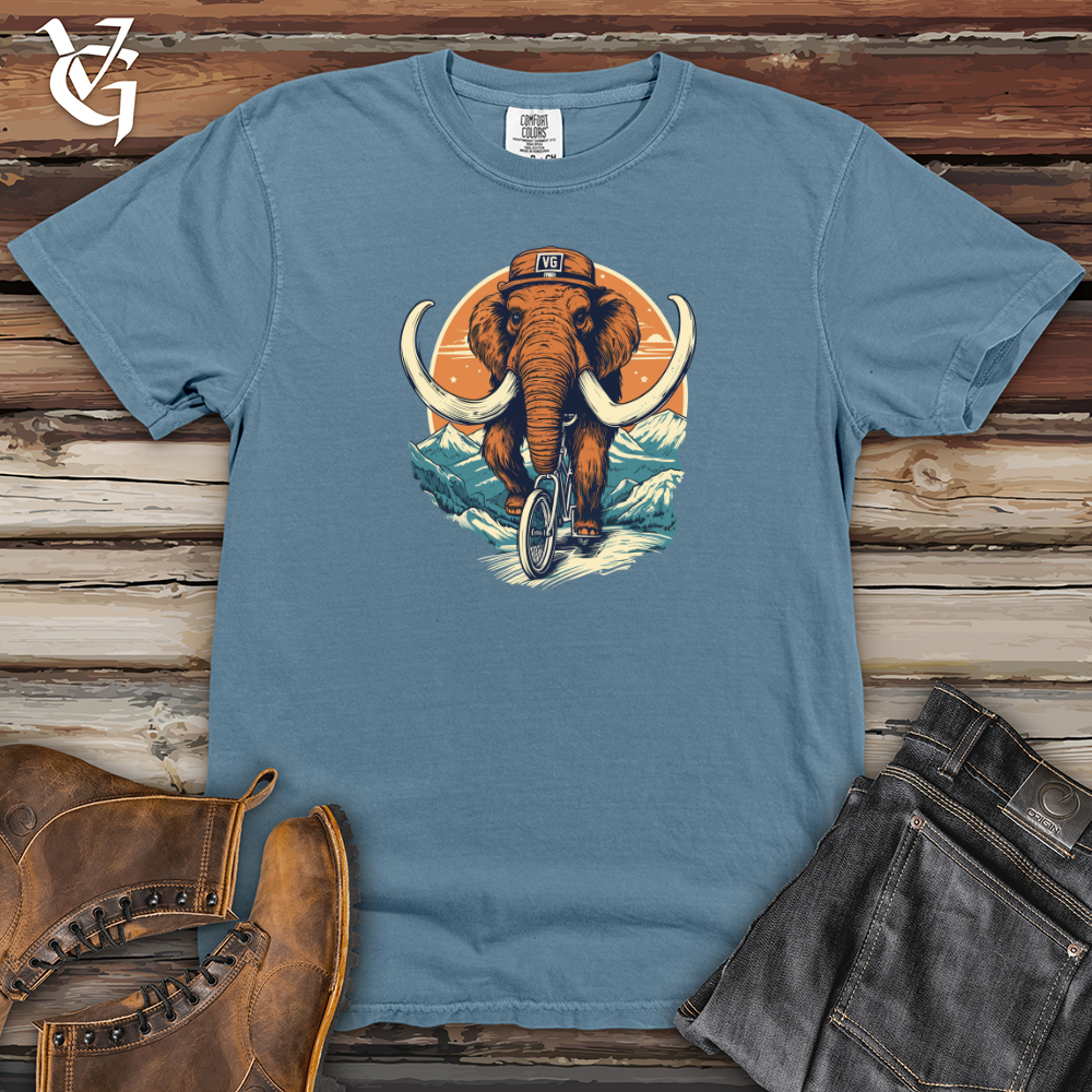Viking Goods Wooly Mammoth Pedal Power Ride Heavy Cotton Comfort Colors Tee Blue Jean / L