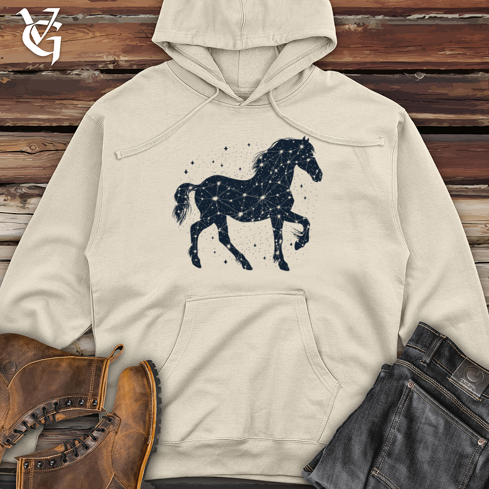 Viking Goods Constellation Equine Majesty Midweight Hooded Sweatshirt Bone / L