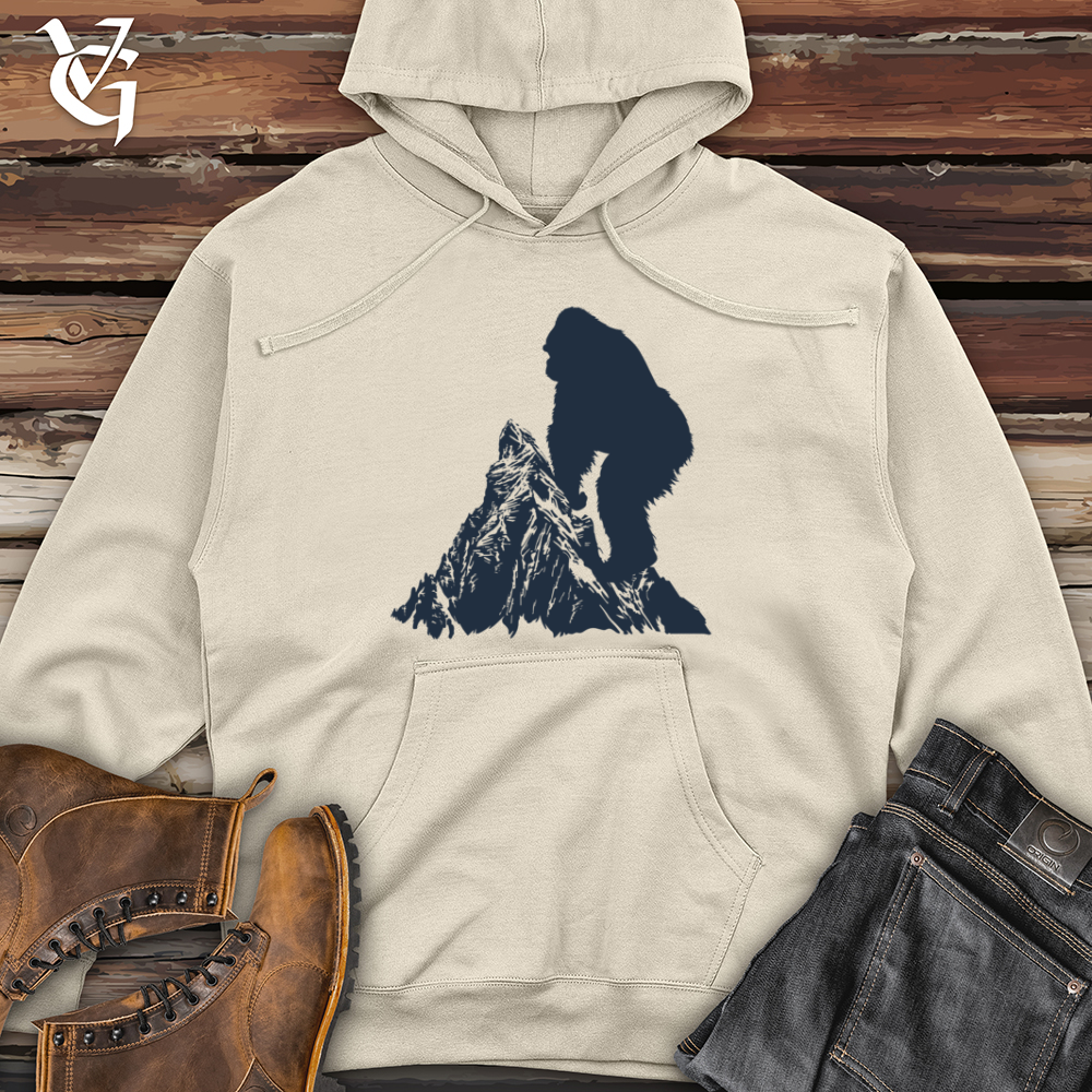 Viking Goods Gorilla Mountain Silhouette Midweight Hooded Sweatshirt Grey Heather / L