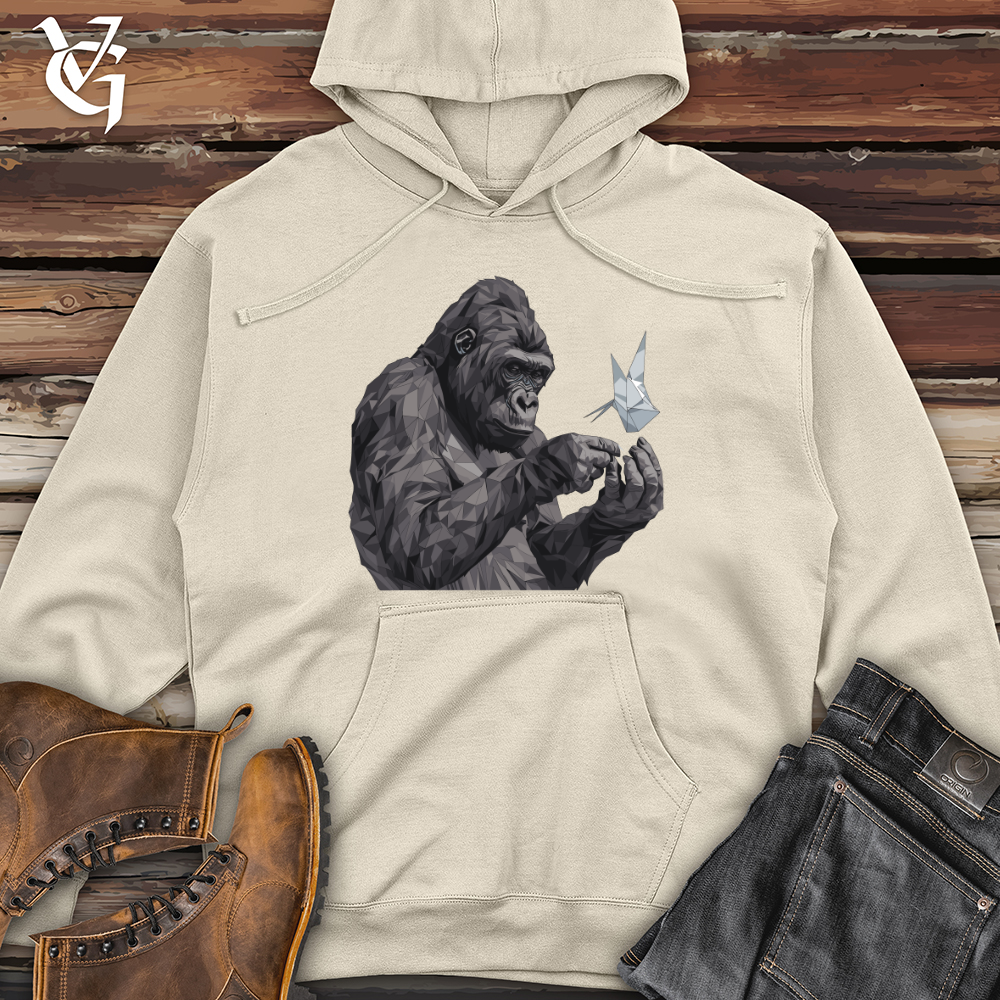 Viking Goods Gorilla Origami Focus Midweight Hooded Sweatshirt Bone / L