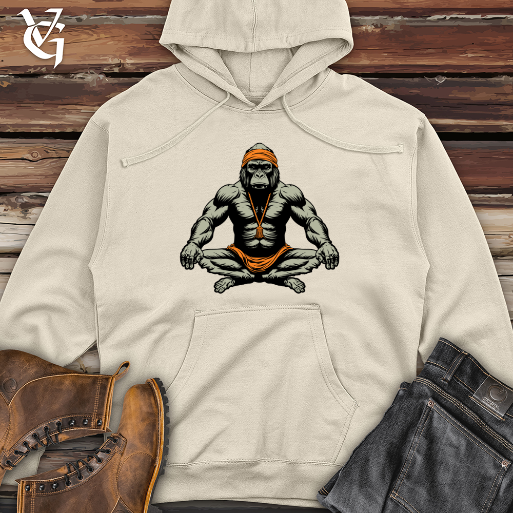 Viking Goods Gorilla Zen Master Midweight Hooded Sweatshirt Bone / L