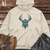 Viking Goods Nordic Horned Guardian Midweight Hooded Sweatshirt Bone / L