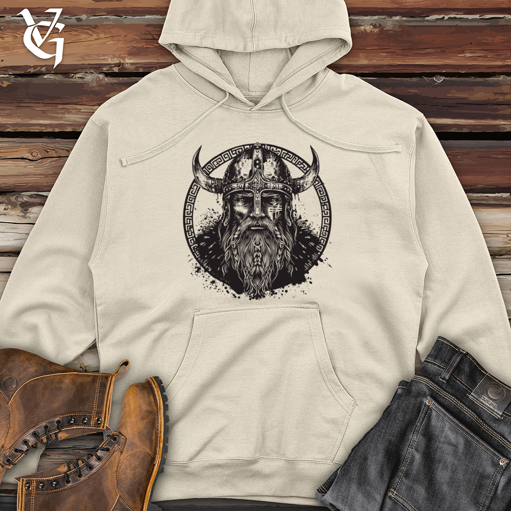 Viking Goods Norse Helm Mystique Midweight Hooded Sweatshirt Bone / L