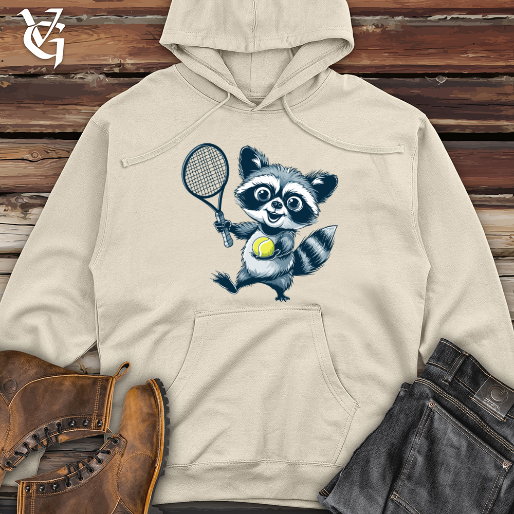 Viking Goods Raccoon Tennis Pro Midweight Hooded Sweatshirt Bone / L