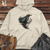 Viking Goods Raven Mystical Flight Midweight Hooded Sweatshirt Bone / L