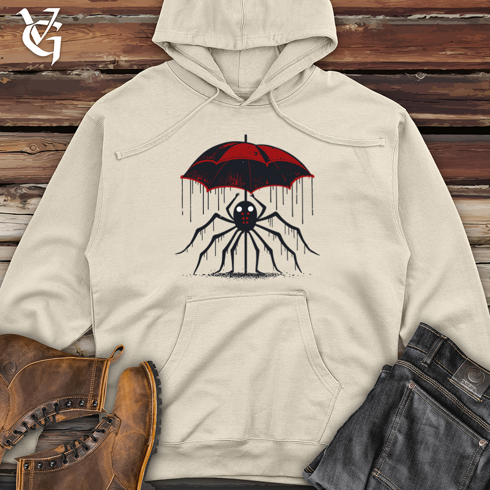 Viking Goods Spider Rain Refuge Midweight Hooded Sweatshirt Grey Heather / L