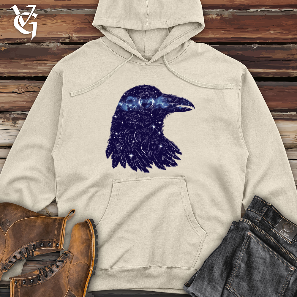 Viking Goods Stellar Raven Mystery Midweight Hooded Sweatshirt Army / L