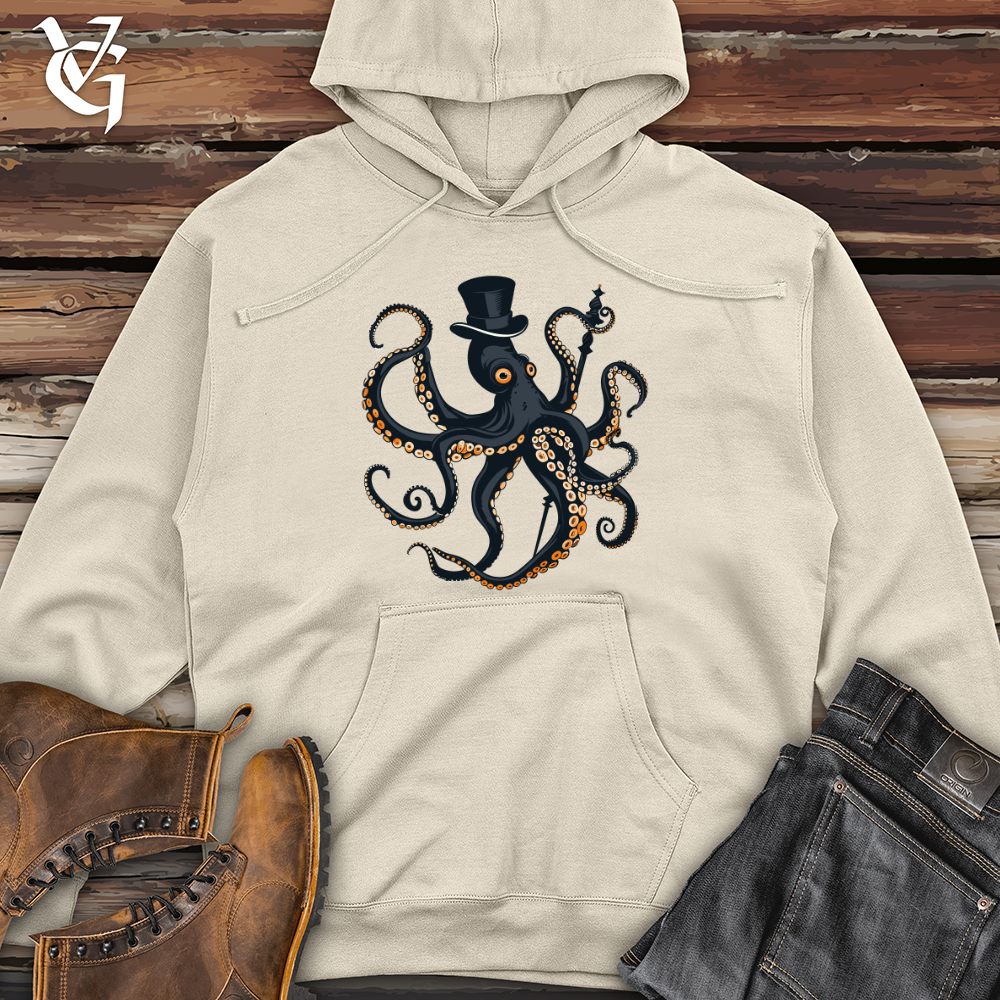 Viking Goods Tentacled Aristocrat Charmer Midweight Hooded Sweatshirt Bone / L