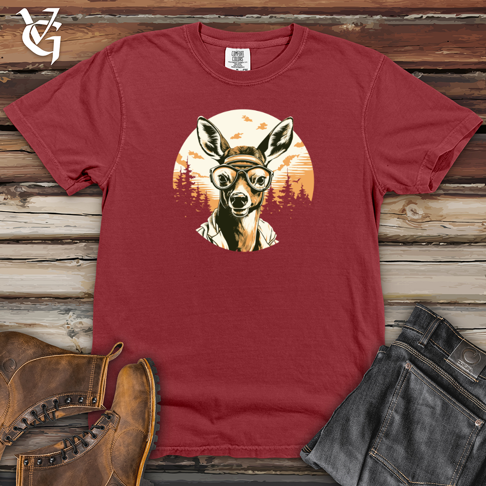 Viking Goods Aerial Antler Aviator Heavy Cotton Comfort Colors Tee Brick / L