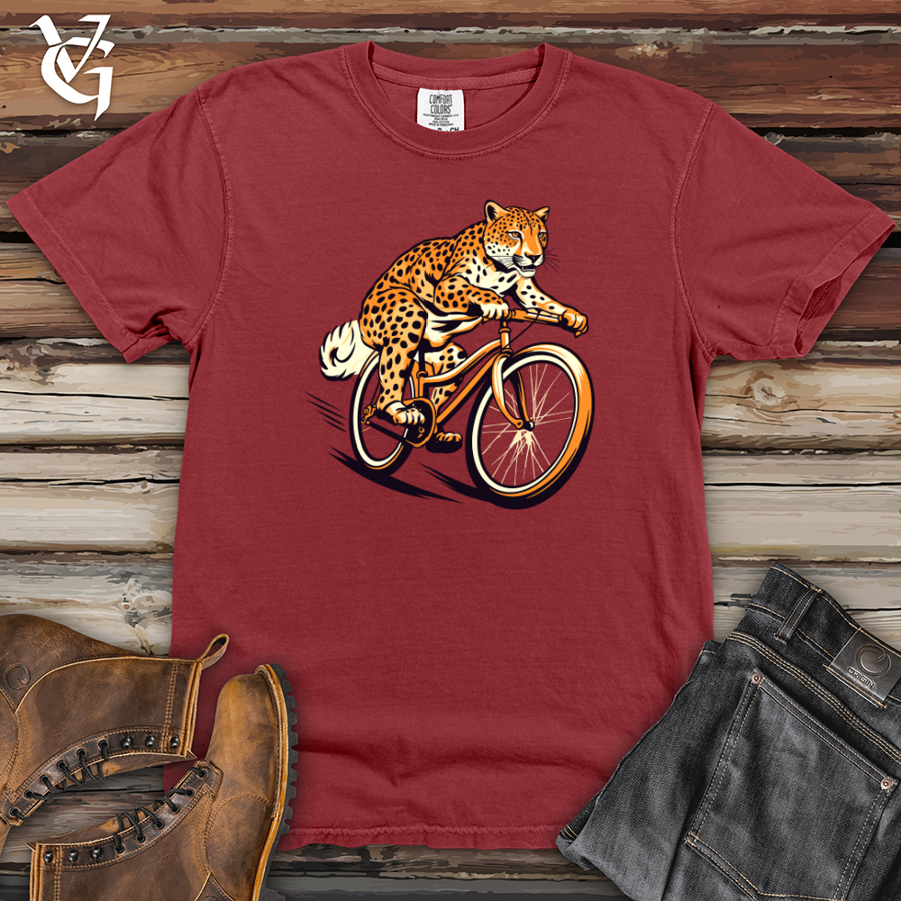 Viking Goods Agile Cheetah Cyclist Heavy Cotton Comfort Colors Tee Brick / L