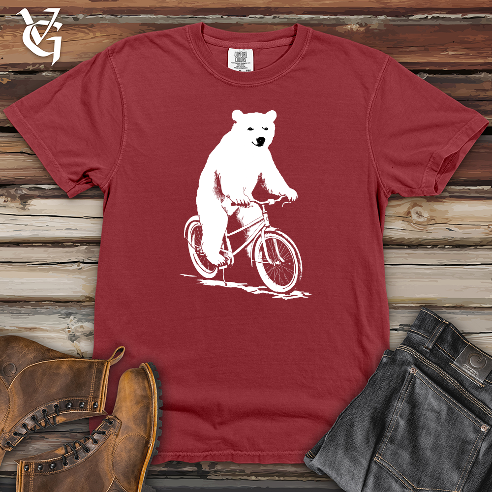 Viking Goods Arctic Cycle Bear Heavy Cotton Comfort Colors Tee Brick / L