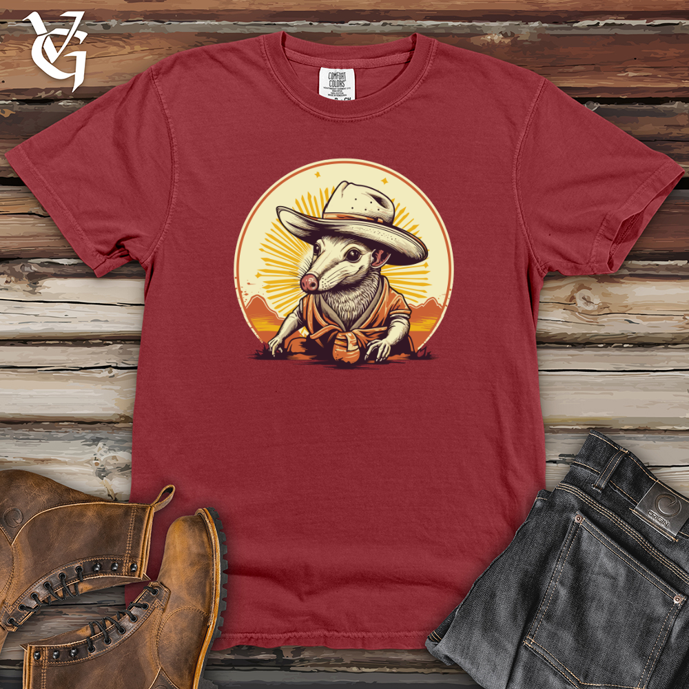 Viking Goods Armadillo Cowboy Outback Tales Heavy Cotton Comfort Colors Tee Brick / L