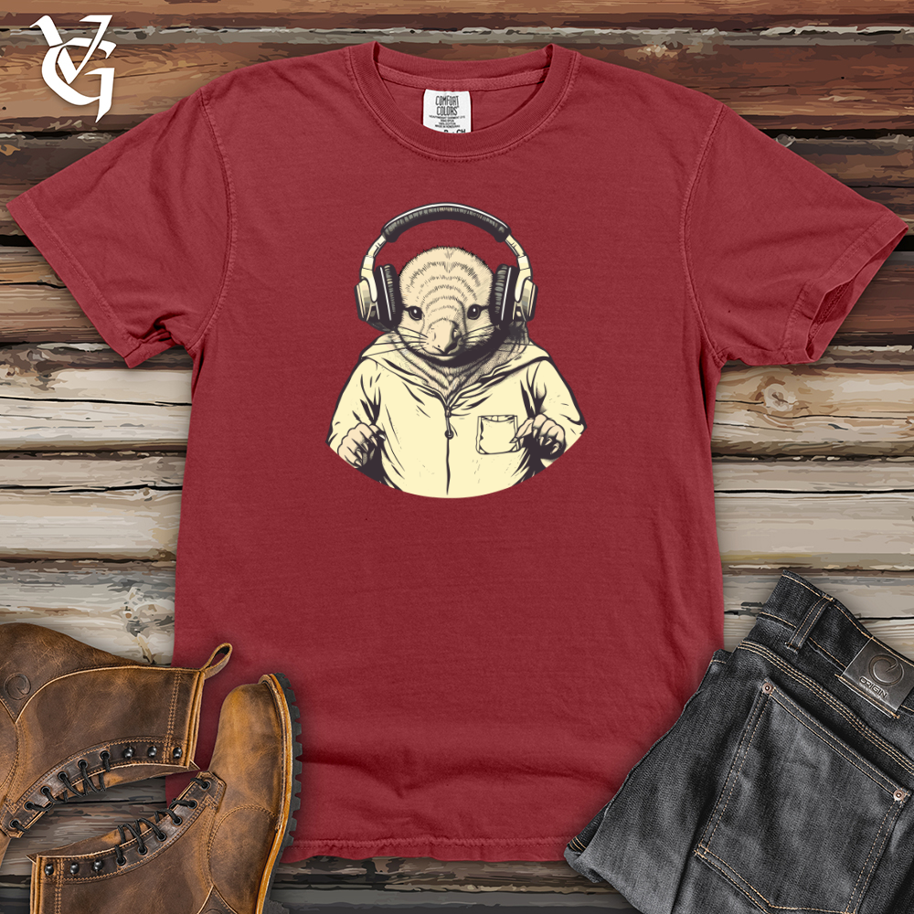 Viking Goods Armadillo Headphone Beat Vibes Heavy Cotton Comfort Colors Tee Brick / L