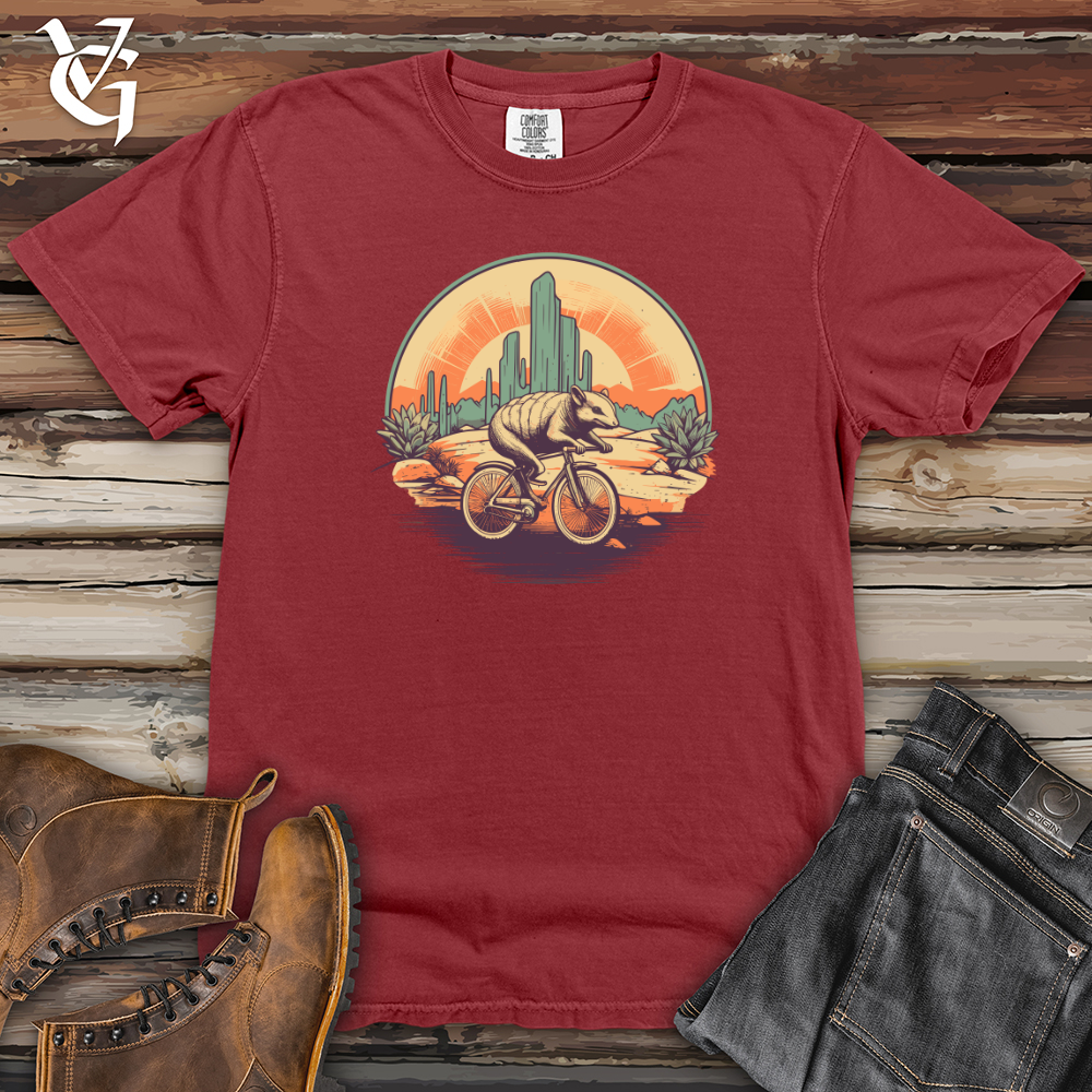 Viking Goods Armadillo Pedal Power Scenic Ride Heavy Cotton Comfort Colors Tee Brick / L