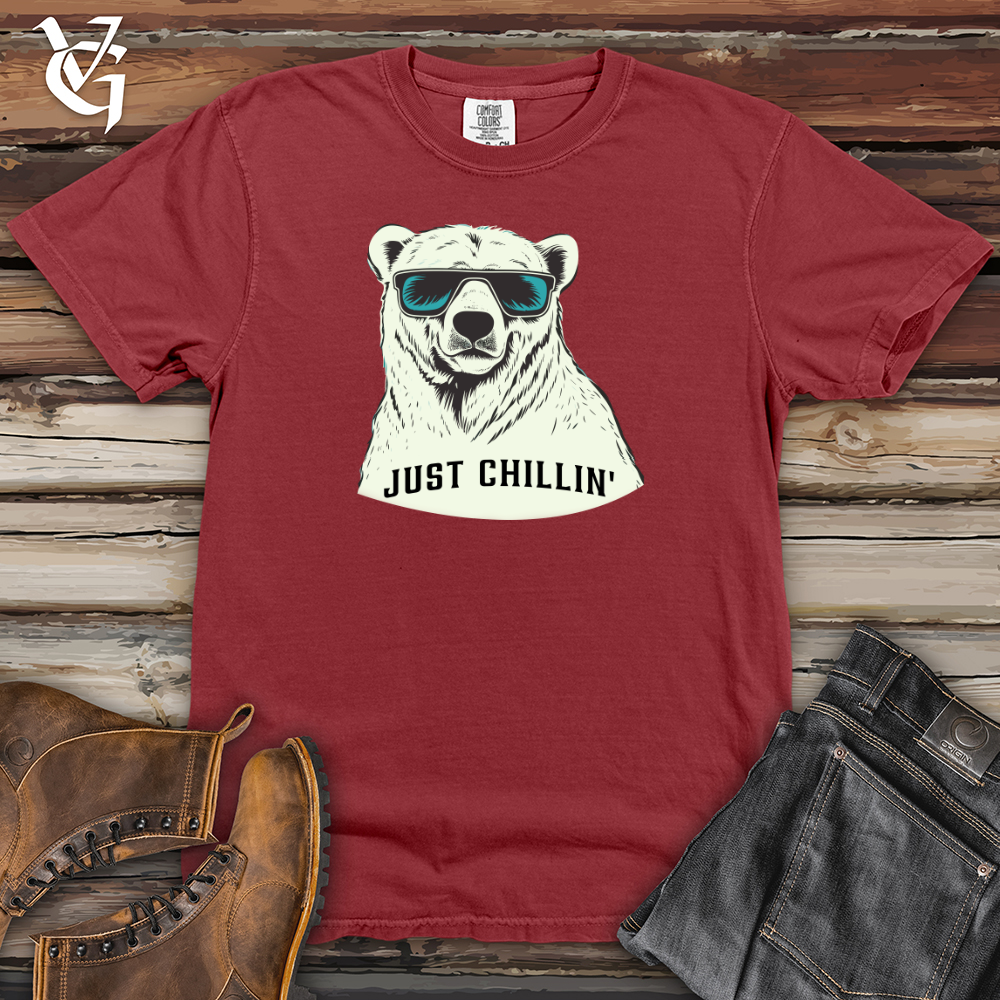 Viking Goods Chill Bear Heavy Cotton Comfort Colors Tee Brick / L