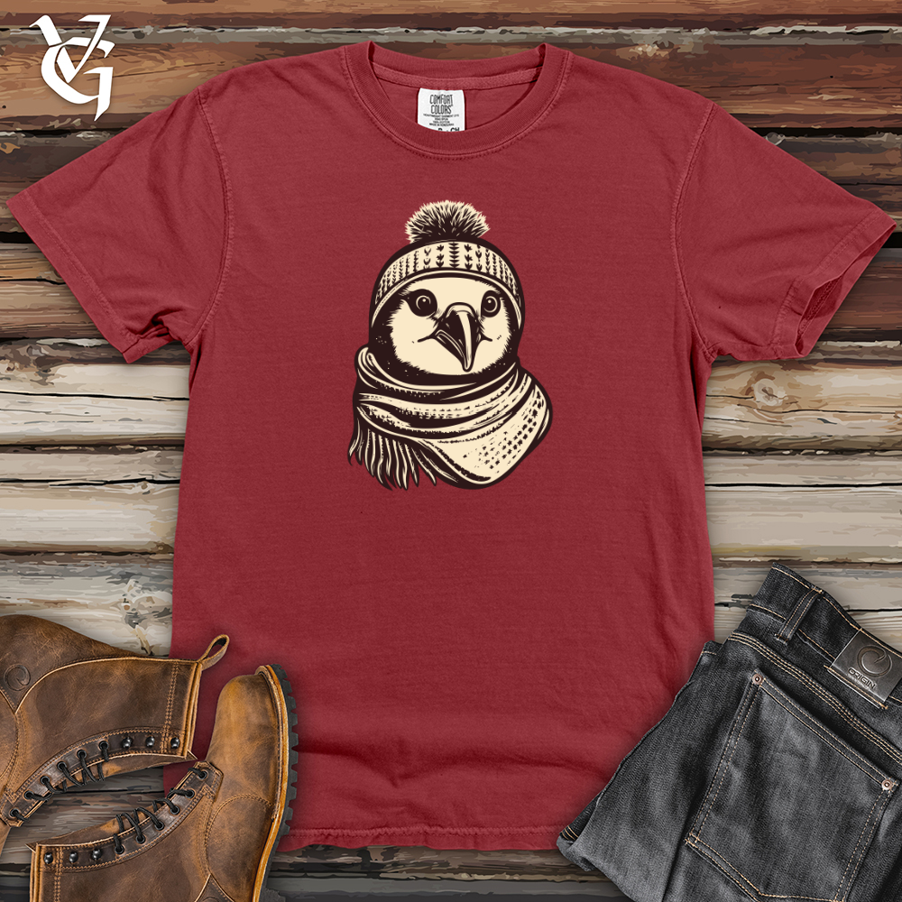 Viking Goods Chilled Penguin Cozy Heavy Cotton Comfort Colors Tee Brick / L