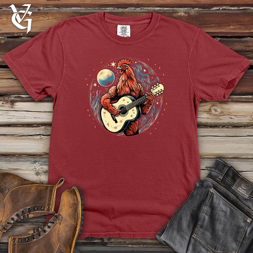 Viking Goods Cosmic Guitar Chicken Strum Heavy Cotton Comfort Colors Tee Brick / L