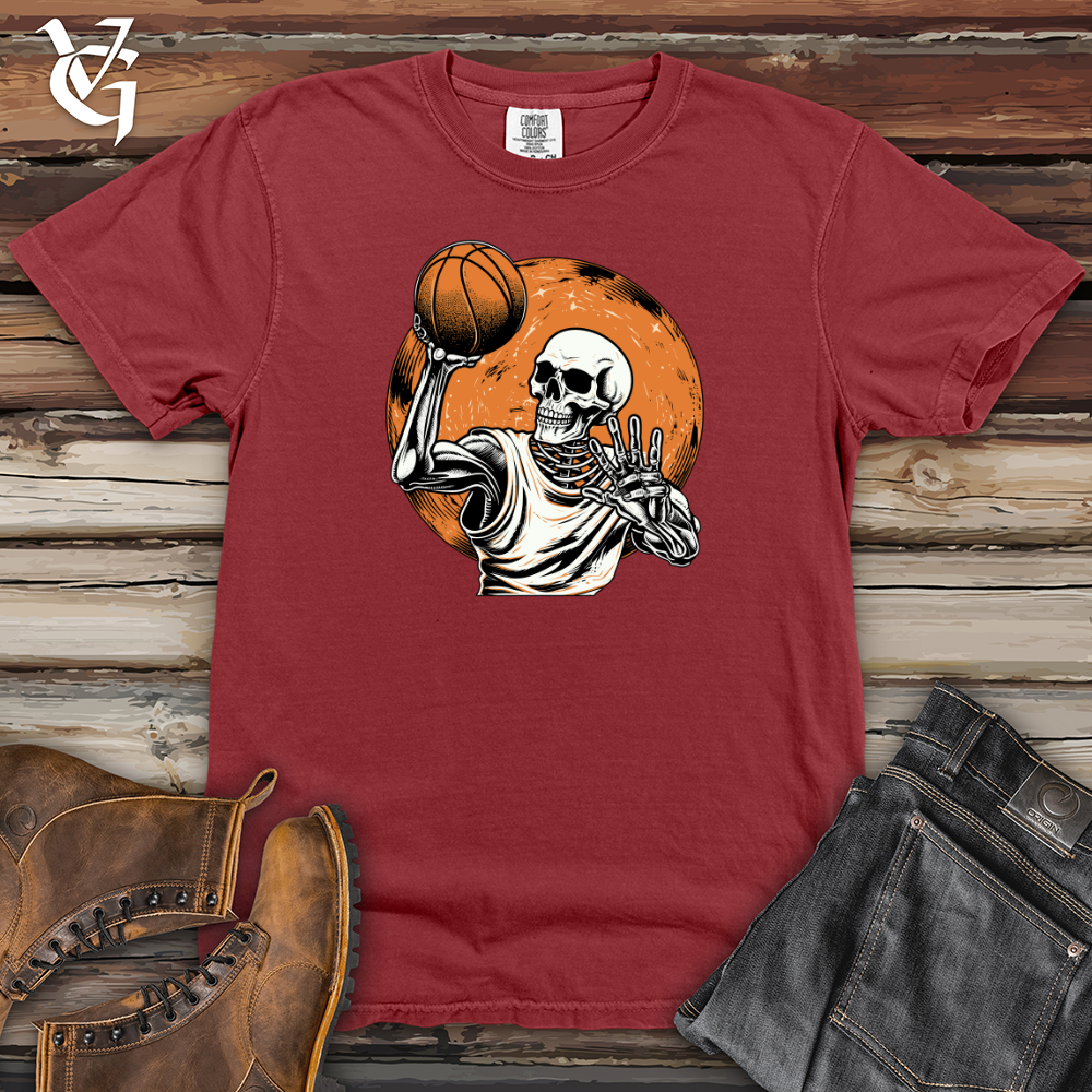 Viking Goods Cosmic Slam Dunk Skeleton Heavy Cotton Comfort Colors Tee Brick / L