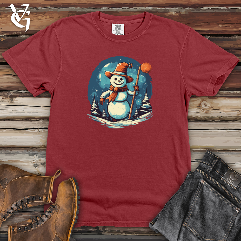 Viking Goods Cosmic Snowman Frost 01 Heavy Cotton Comfort Colors Tee Brick / L