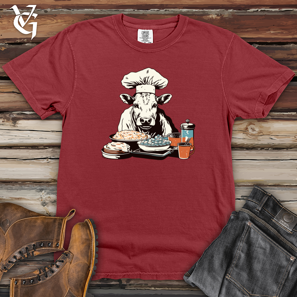 Viking Goods Cow Culinary Delight Heavy Cotton Comfort Colors Tee Brick / L