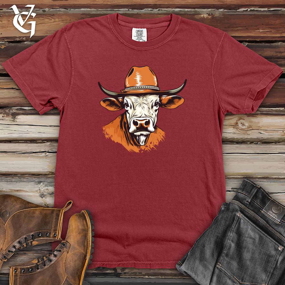 Viking Goods Coyote Moonlit Howl Cowboy Style Heavy Cotton Comfort Colors Tee Brick / L