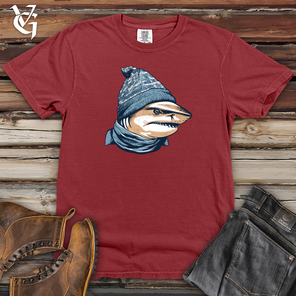 Viking Goods Cozy Shark Vibes Heavy Cotton Comfort Colors Tee Brick / L