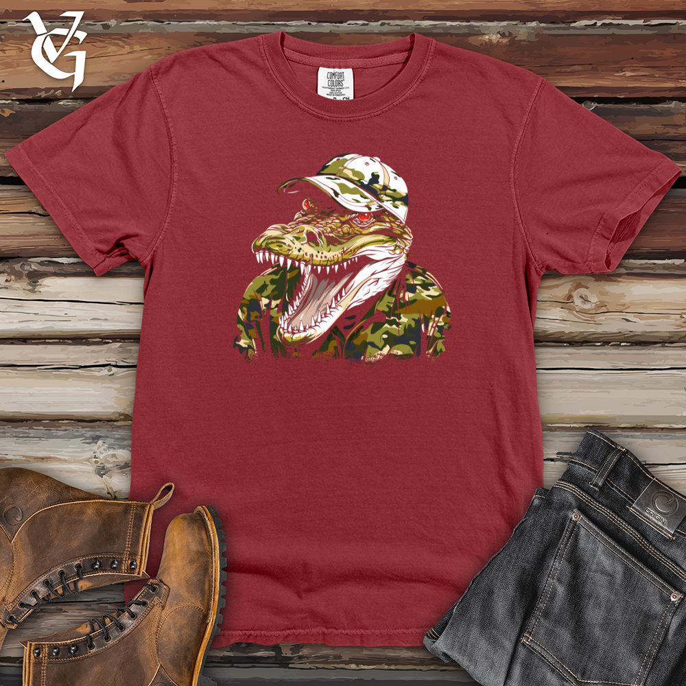 Viking Goods Crocodile Camo Command Heavy Cotton Comfort Colors Tee Brick / L