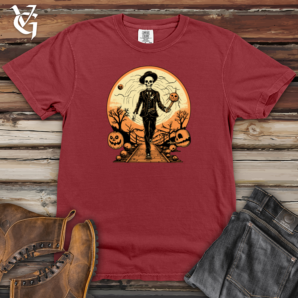 Viking Goods Curious Peach Haunter Heavy Cotton Comfort Colors Tee Brick / L