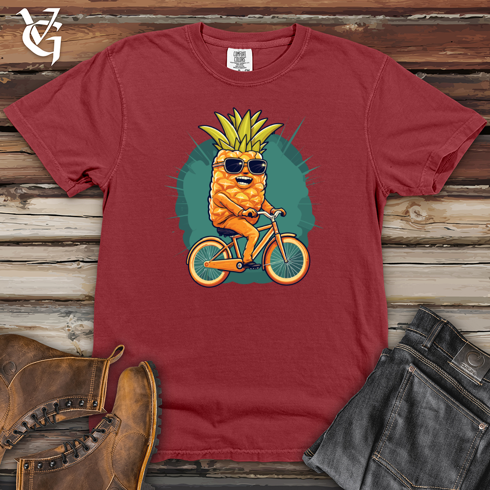 Viking Goods Cycling Pineapple Heavy Cotton Comfort Colors Tee Brick / L