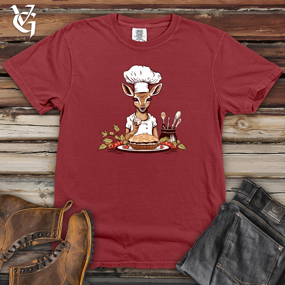 Viking Goods Deer Pastry Chef Heavy Cotton Comfort Colors Tee Brick / L