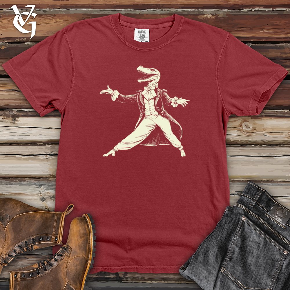Viking Goods Dinosaur Dapper Dance Heavy Cotton Comfort Colors Tee Brick / L