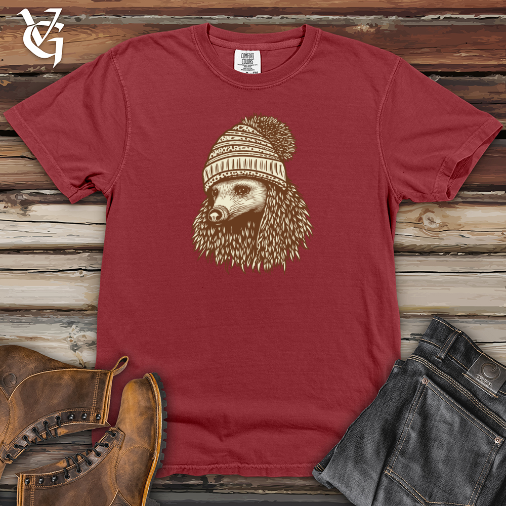 Viking Goods Echidna Cozy Knit Winter Warmth Heavy Cotton Comfort Colors Tee Brick / L