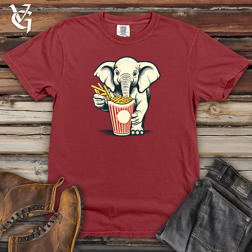 Viking Goods Elephant Fry Fanatic Heavy Cotton Comfort Colors Tee Brick / L