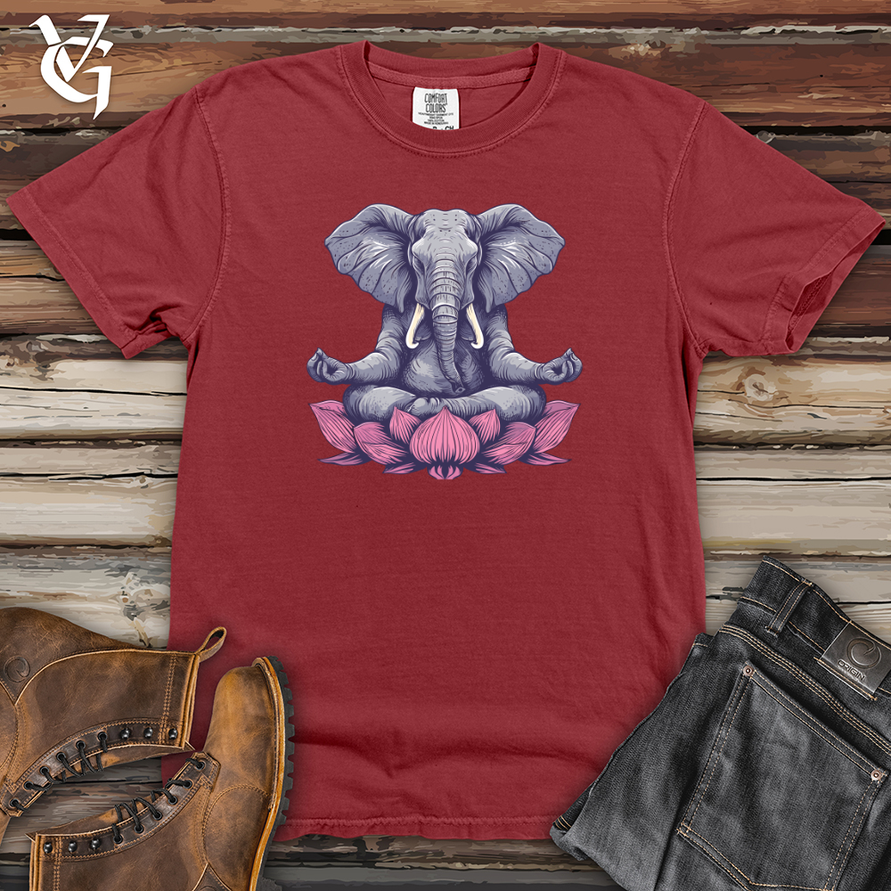 Viking Goods Elephant Lotus Harmony Heavy Cotton Comfort Colors Tee Brick / L