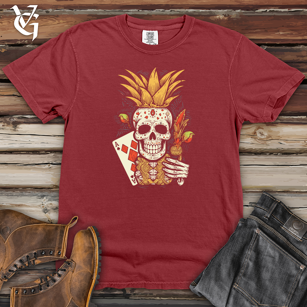 Viking Goods Enigmatic Pineapple High Roller Heavy Cotton Comfort Colors Tee Brick / L