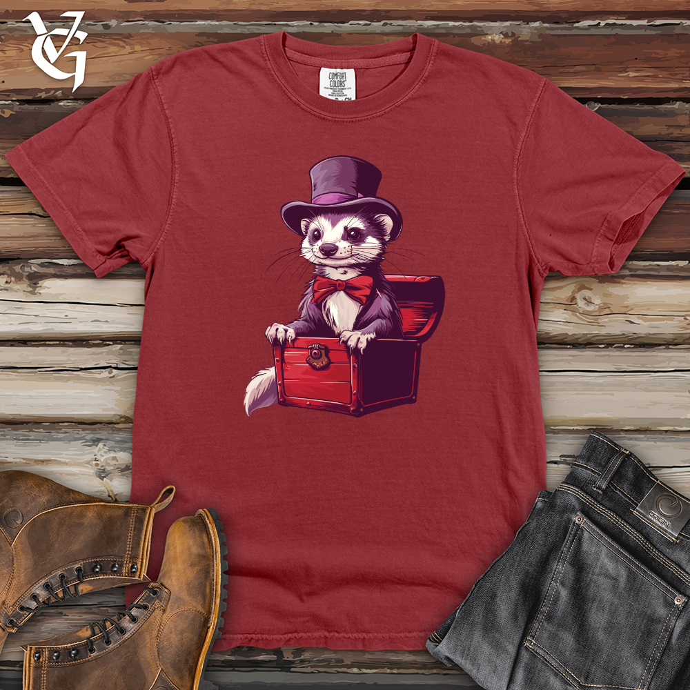 Viking Goods Ferret Traveler's Attire Heavy Cotton Comfort Colors Tee Brick / L