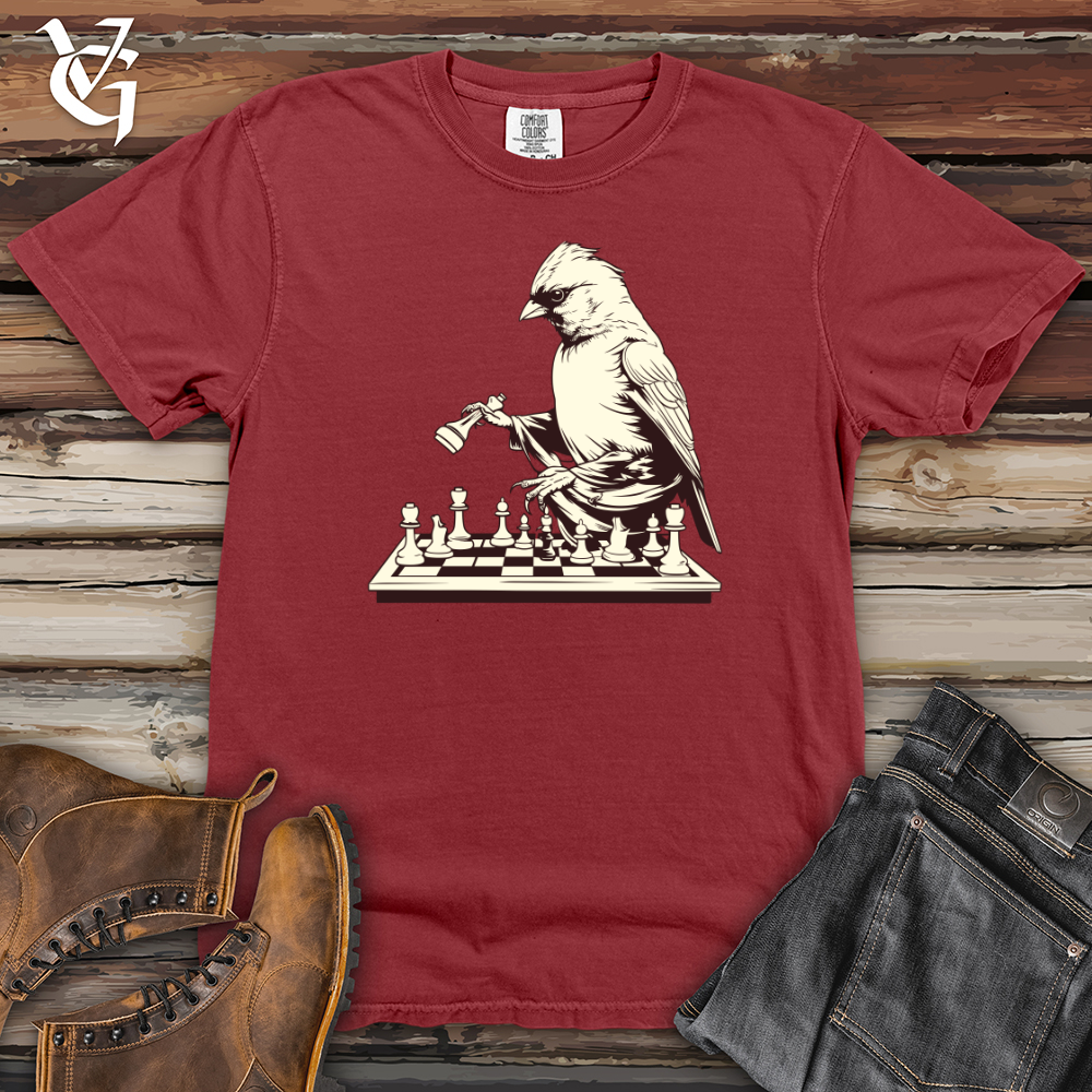 Viking Goods Finch Feathered Chess Heavy Cotton Comfort Colors Tee Brick / L